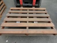 【販売終了】【中古】2方差し・片面仕様　木製パレット　W1500×L1200×H125【割れ、欠けあり】