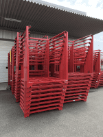 【販売終了】【中古】正ネステナー W1350×D1200×H1700 レッド