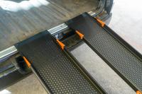 【アウトレット/限定2台】2段伸縮式 カゴ台車用スロープ【ハイエース/バン車両】