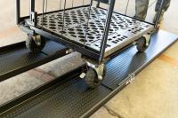 【アウトレット/限定2台】2段伸縮式 カゴ台車用スロープ【ハイエース/バン車両】