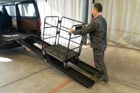 【アウトレット/限定2台】2段伸縮式 カゴ台車用スロープ【ハイエース/バン車両】