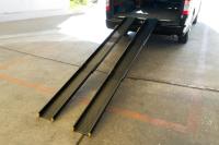 【2026年春販売/予約受付中】3段伸縮式 カゴ台車用スロープ【ハイエース/バン車両】