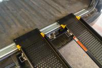 【2026年春販売/予約受付中】3段伸縮式 カゴ台車用スロープ【ハイエース/バン車両】