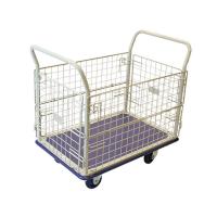 【販売終了】【新品】手押し台車　金象印　キャリーラック金網付L　大