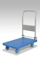 【新品】手押し台車　カナツー静音シリーズ　PLA150-DX　ハンドル折りたたみ式