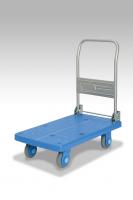 【新品】手押し台車　カナツー静音シリーズ　PLA250-DX　ハンドル折りたたみ式