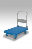 【新品】手押し台車　カナツー静音シリーズ　PLA300-DX　ハンドル折りたたみ式