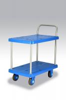 【新品】手押し台車　カナツー静音シリーズ　PLA250-T2　テーブル2段仕様