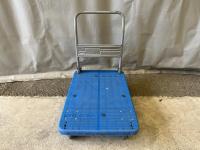 【販売終了】【中古】手押し台車　PLA300　ハンドル折りたたみ式　L910×W600mm