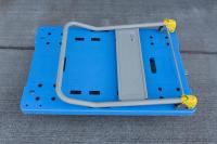 【販売終了】【中古】手押し台車　フットブレーキ付き　W900×D600　金沢車輛製【限定1台！】