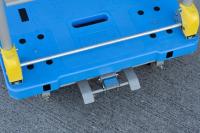 【販売終了】【中古】手押し台車　フットブレーキ付き　W900×D600　金沢車輛製【限定1台！】