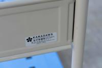 【販売終了】【中古】手押し台車　フットブレーキ付き　W900×D600　金沢車輛製【限定1台！】