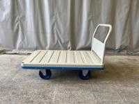 【販売終了】【美品中古】特大手押し台車 片袖タイプ　金沢車輛製　W1225×D775【今だけの大幅値引き！】