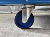 【販売終了】【美品中古】特大手押し台車 片袖タイプ　金沢車輛製　W1225×D775【今だけの大幅値引き！】