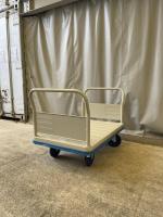 【販売終了】【美品中古】手押し台車 両袖タイプ　金沢車輛製　W1225×D775【今だけの大幅値引き！】