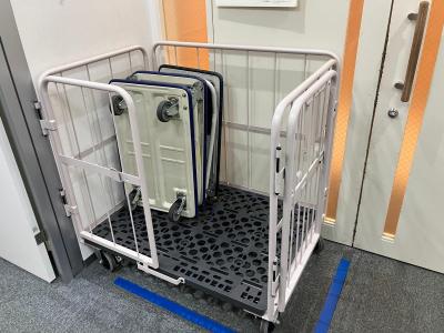 お客様使用例 手押し台車の整理・保管