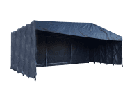 【新品】俺のクイックストック　W10000×D5000×H3200（棟高さH3980）　汎用伸縮式倉庫【最短発送可能】