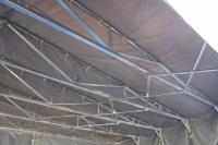 【新品】俺のクイックストック　W10000×D5000×H3200（棟高さH3980）　汎用伸縮式倉庫【最短発送可能】