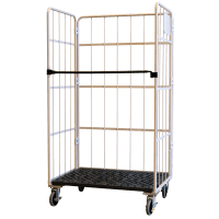 【受注生産品】俺のカゴ台車H1950　ベージュ　W1100×D800×H1950【1ロット30台～】