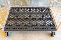 【受注生産品】俺のカゴ台車H1950　ベージュ　W1100×D800×H1950【1ロット30台～】