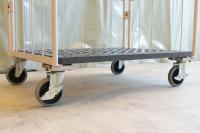 【受注生産品】俺のカゴ台車H1950　ベージュ　W1100×D800×H1950【1ロット30台～】