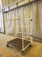 【販売終了】【中古美品】俺のカゴ台車　アイボリー　W1100×D800×H1700