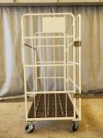 【販売終了】【中古美品】俺のカゴ台車　アイボリー　W1100×D800×H1700