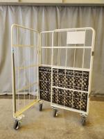 【販売終了】【中古美品】俺のカゴ台車　アイボリー　W1100×D800×H1700