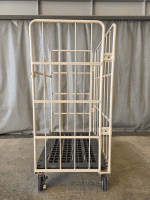 【セール対象品】【美品中古】カゴ台車　W1100×D800×H1700　マキテック製