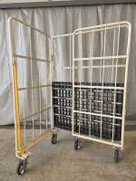 【セール対象品】【美品中古】カゴ台車　W1100×D800×H1700　マキテック製