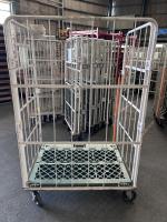 【販売終了】【お買い得品】【中古】カゴ台車　W1100×D800×H1700　メーカー混在・仕様混在