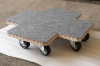 【オーダーメイド製品】コピー機専用平台車　外寸:W600×D600×H127