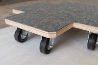 【オーダーメイド製品】コピー機専用平台車　外寸:W600×D600×H127