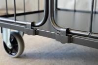 【オーダーメイド製品】ハイエース用特寸L型観音扉付きカゴ台車W800×D600×H1100