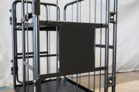 【オーダーメイド製品】ハイエース用特寸L型観音扉付きカゴ台車W800×D600×H1100