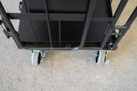 【オーダーメイド製品】ハイエース用特寸L型観音扉付きカゴ台車W800×D600×H1100