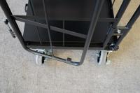 【オーダーメイド製品】ハイエース用特寸L型観音扉付きカゴ台車W800×D600×H1100