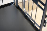 【オーダーメイド製品】ハイエース用特寸L型観音扉付きカゴ台車W800×D600×H1100