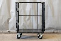 【オーダーメイド製品】ハイエース用特寸L型観音扉付きカゴ台車W800×D600×H1100