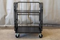 【オーダーメイド製品】ハイエース用特寸L型観音扉付きカゴ台車W800×D600×H1100