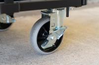 【オーダーメイド製品】ハイエース用特寸L型観音扉付きカゴ台車W800×D600×H1100