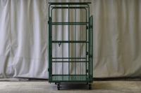 【オーダーメイド製品】２枚観音扉付き段積みカゴ台車W1030×Ⅾ995×H1944