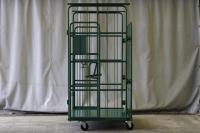 【オーダーメイド製品】２枚観音扉付き段積みカゴ台車W1030×Ⅾ995×H1944