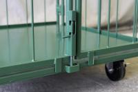 【オーダーメイド製品】２枚観音扉付き段積みカゴ台車W1030×Ⅾ995×H1944