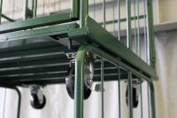 【オーダーメイド製品】２枚観音扉付き段積みカゴ台車W1030×Ⅾ995×H1944