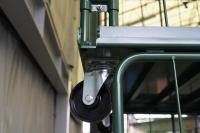 【オーダーメイド製品】２枚観音扉付き段積みカゴ台車W1030×Ⅾ995×H1944