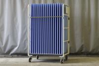 【オーダーメイド製品】カゴ台車用仕切りパイプ　W1100×D800×H1700用※プラダン保護仕様