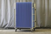 【オーダーメイド製品】カゴ台車用仕切りパイプ　W1100×D800×H1700用※プラダン保護仕様