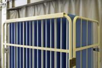 【オーダーメイド製品】カゴ台車用仕切りパイプ　W1100×D800×H1700用※プラダン保護仕様